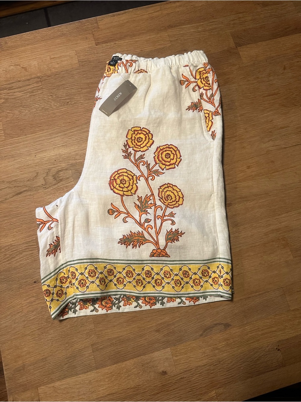 J. Crew Cream Embroidered Shorts - Picture 3 of 4